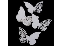 Jmenovka motýlek bílý s perletí II...